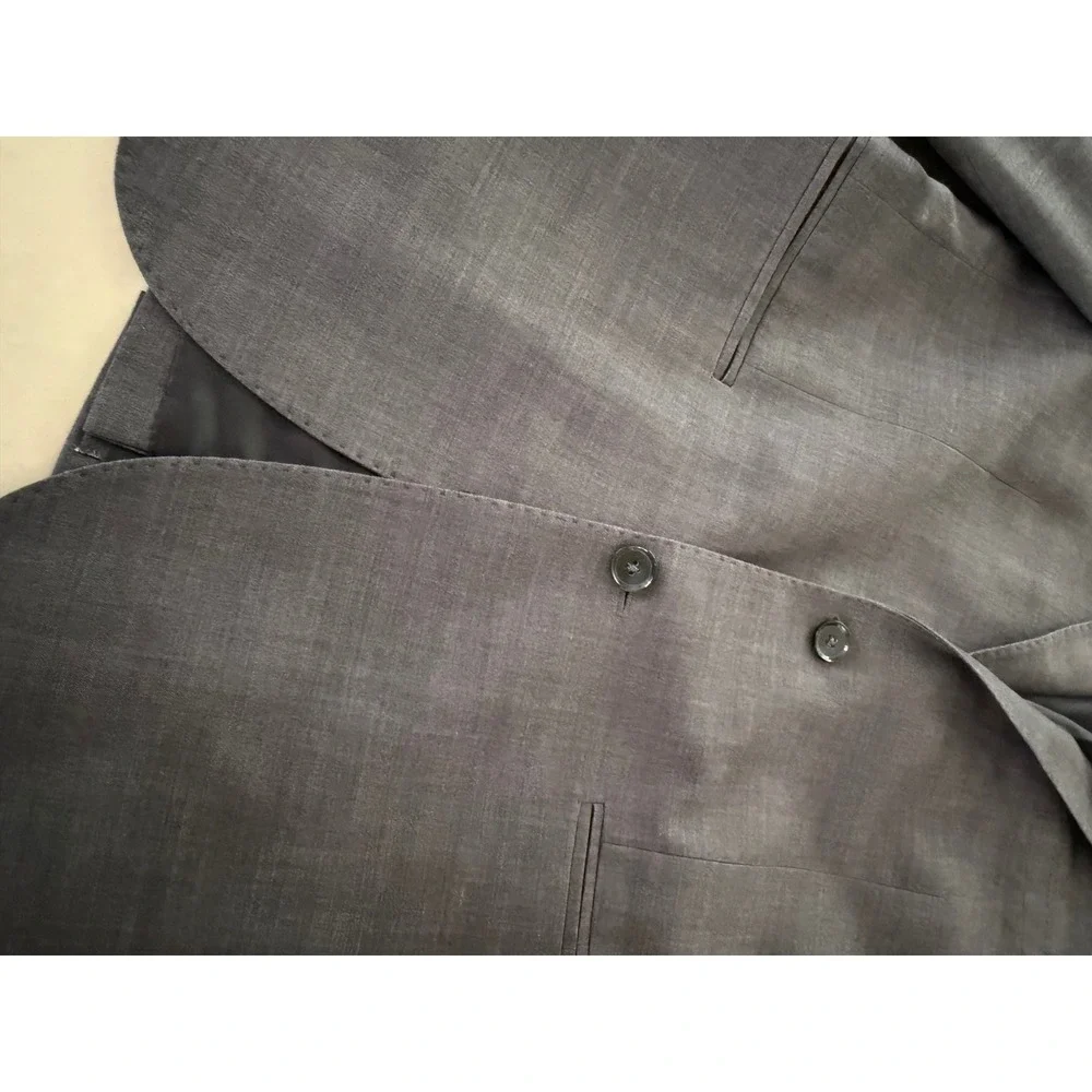 Calvin Klein Mens Regular Fit Blazer Grey Two Button Sport Coat Size Medium M